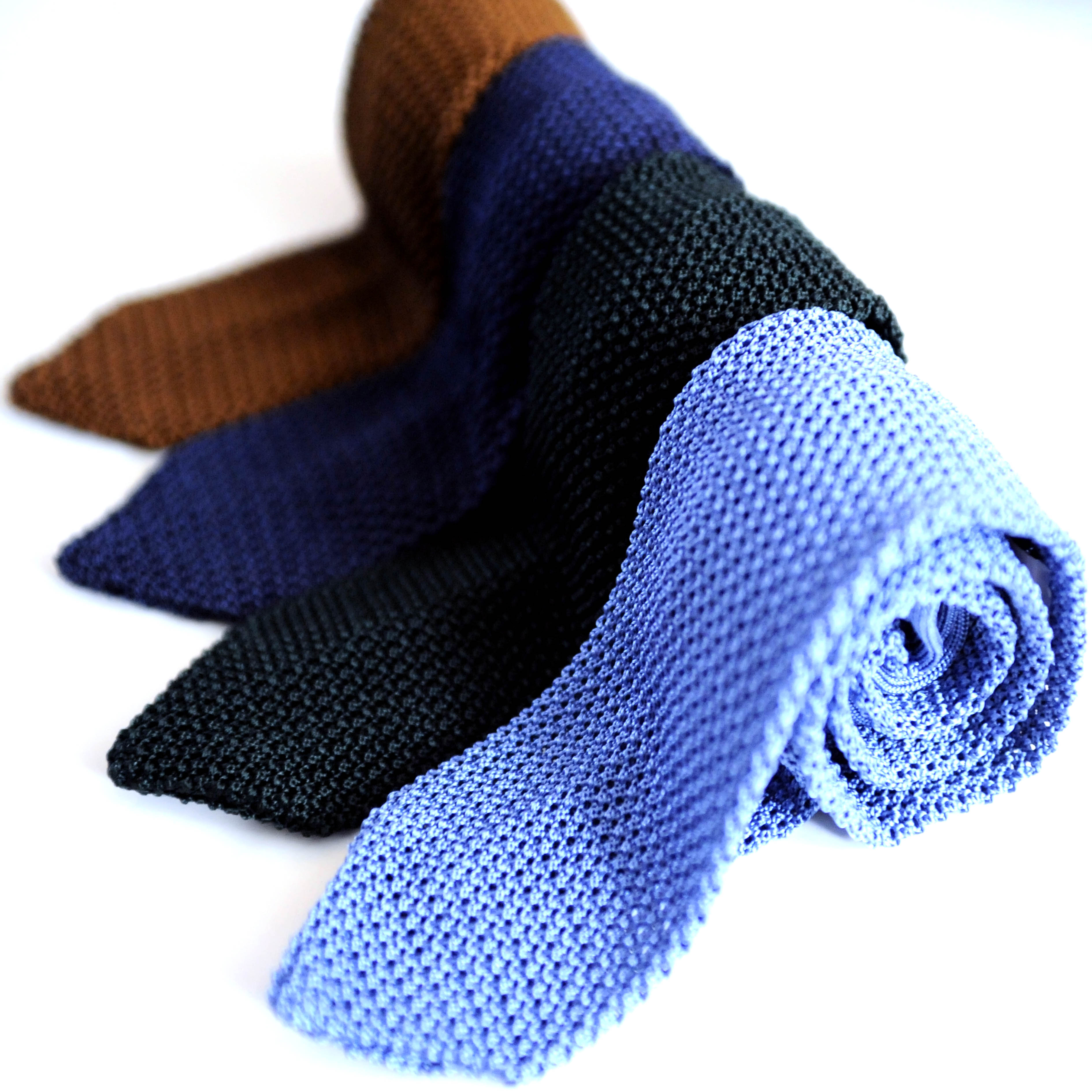 Lenno Italian Handmade Silk Knitted Tie in Deep Green Pellicano