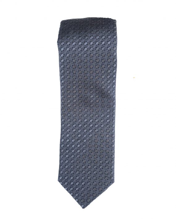 Dean - Italian Handmade Plain Tie in Grey - Image 3