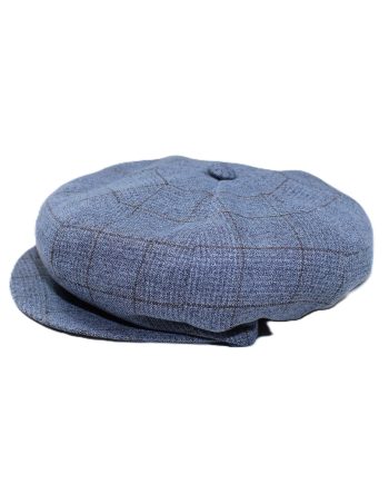 Newsboy / Baker Boy Cap in Cotton Prince of Wales Check