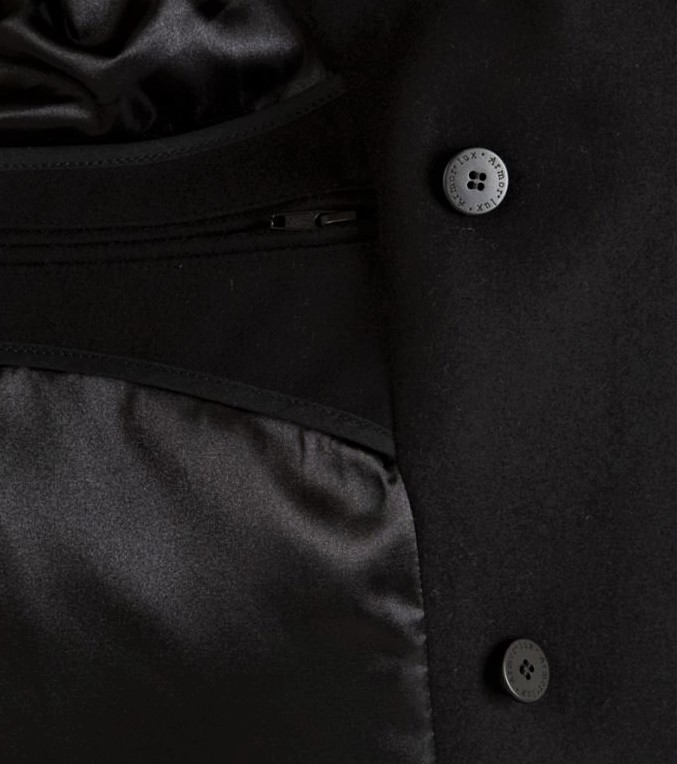 Black Wool Pea Coat by Armor Lux - Pellicano Menswear