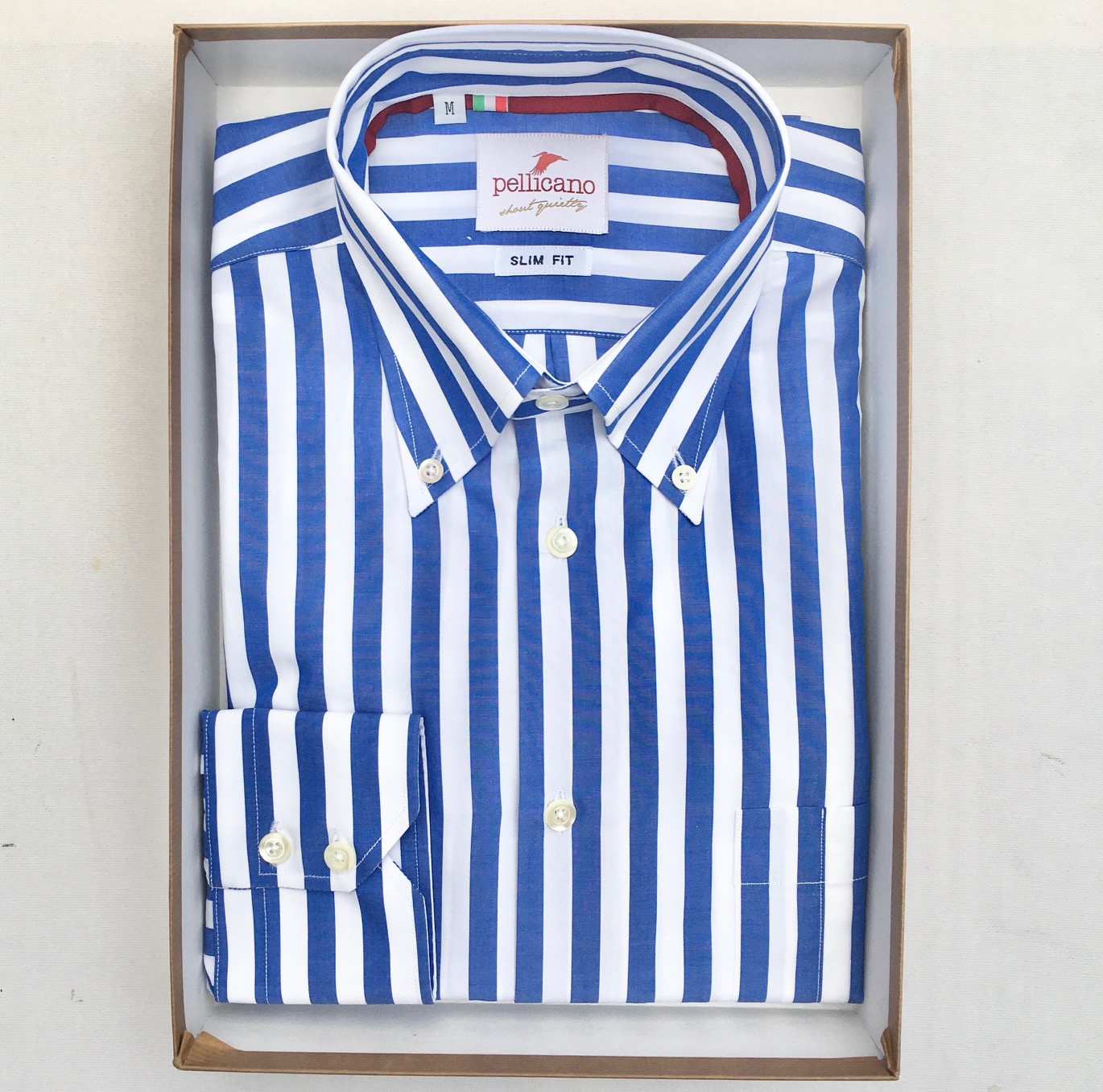 Bengal Stripe Shirt in Blue ☀ White ...