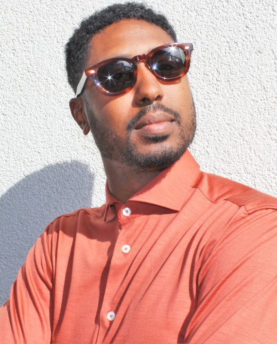 Men's Merino Wool Over Shirt in Burnt Orange