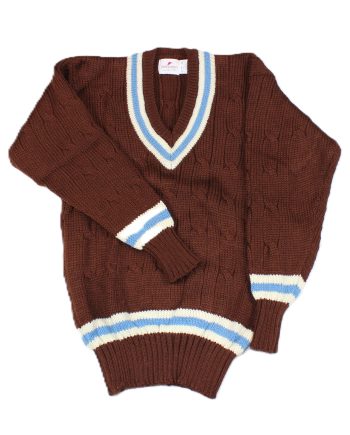 Cricket Jumper in  Brown Merino Wool