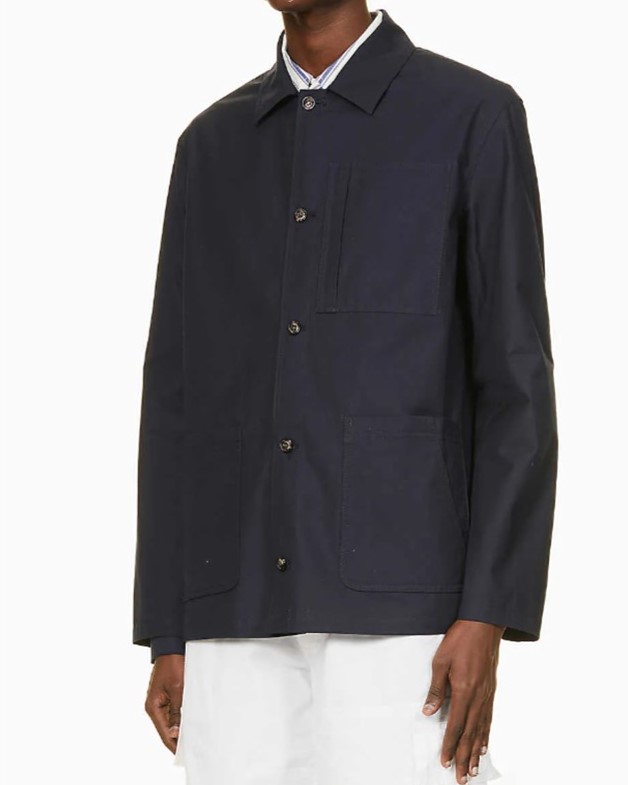 A Navy Chore Jacket by Peregrine of England - Pellicano Menswear