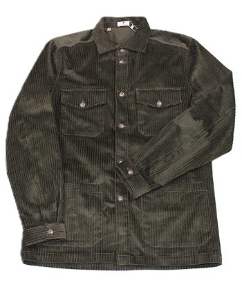 A Utility Jacket in Ranger Green Jumbo Cord