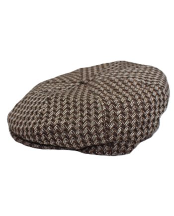 A Newsboy / Baker Boy Cap in Duo Tone Irish Wool