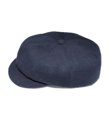 A Newsboy / Baker Boy Cap in Navy Wool