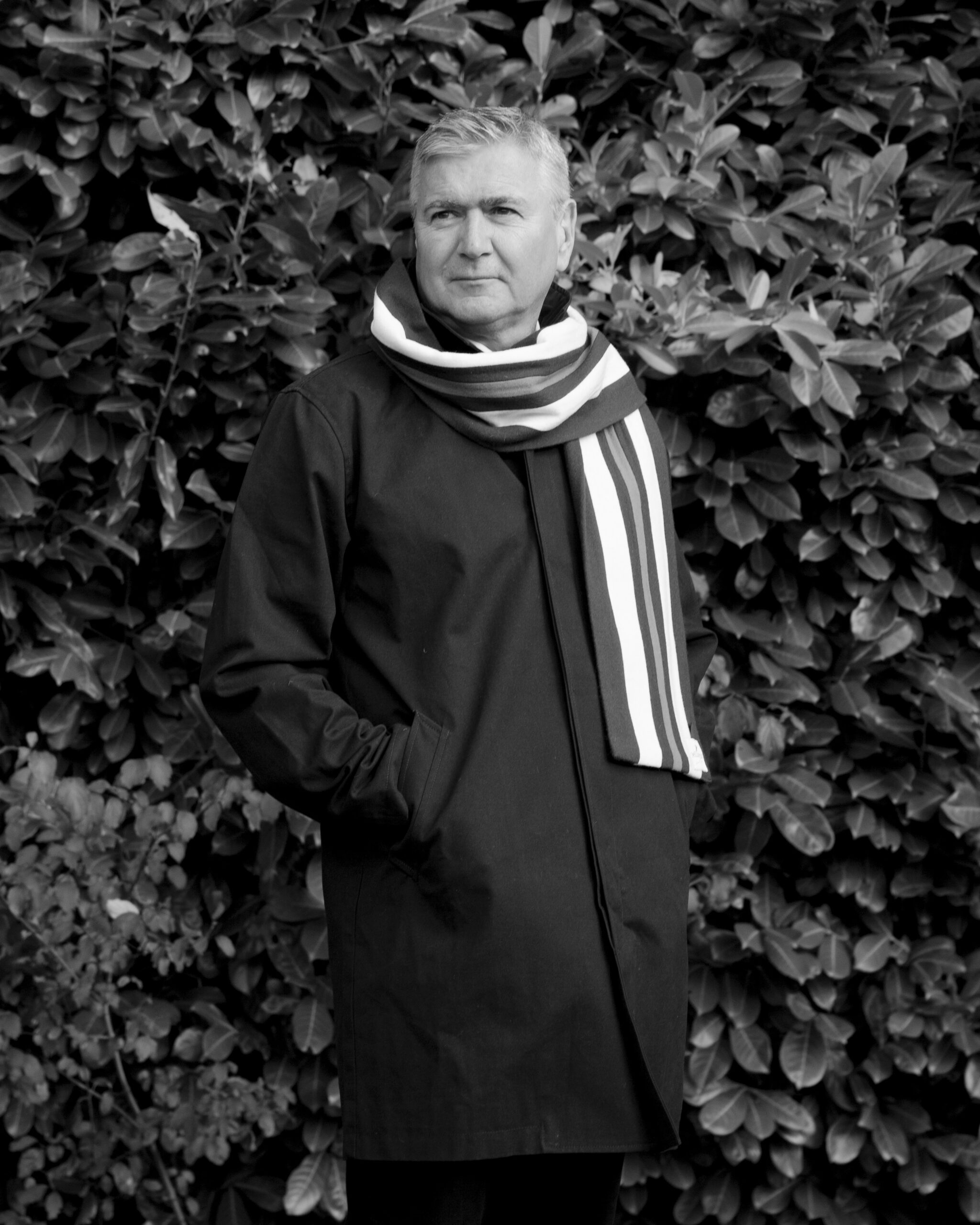 College Scarf in Red, White & Blue Saxony Wool - Image 4