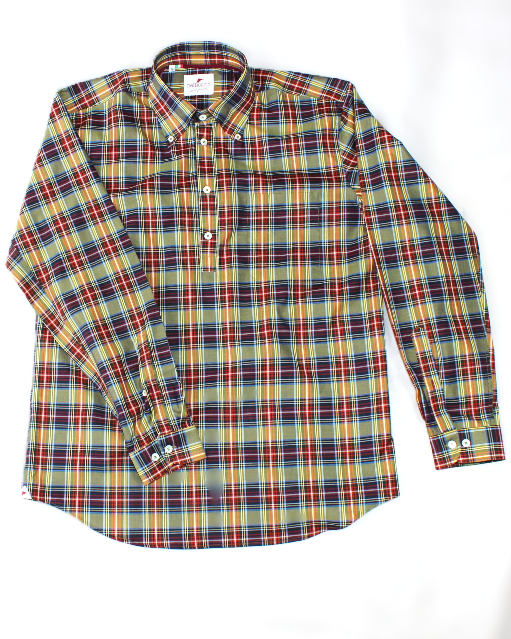 A Cotton Poplin Tartan Check Popover Shirt - Image 2